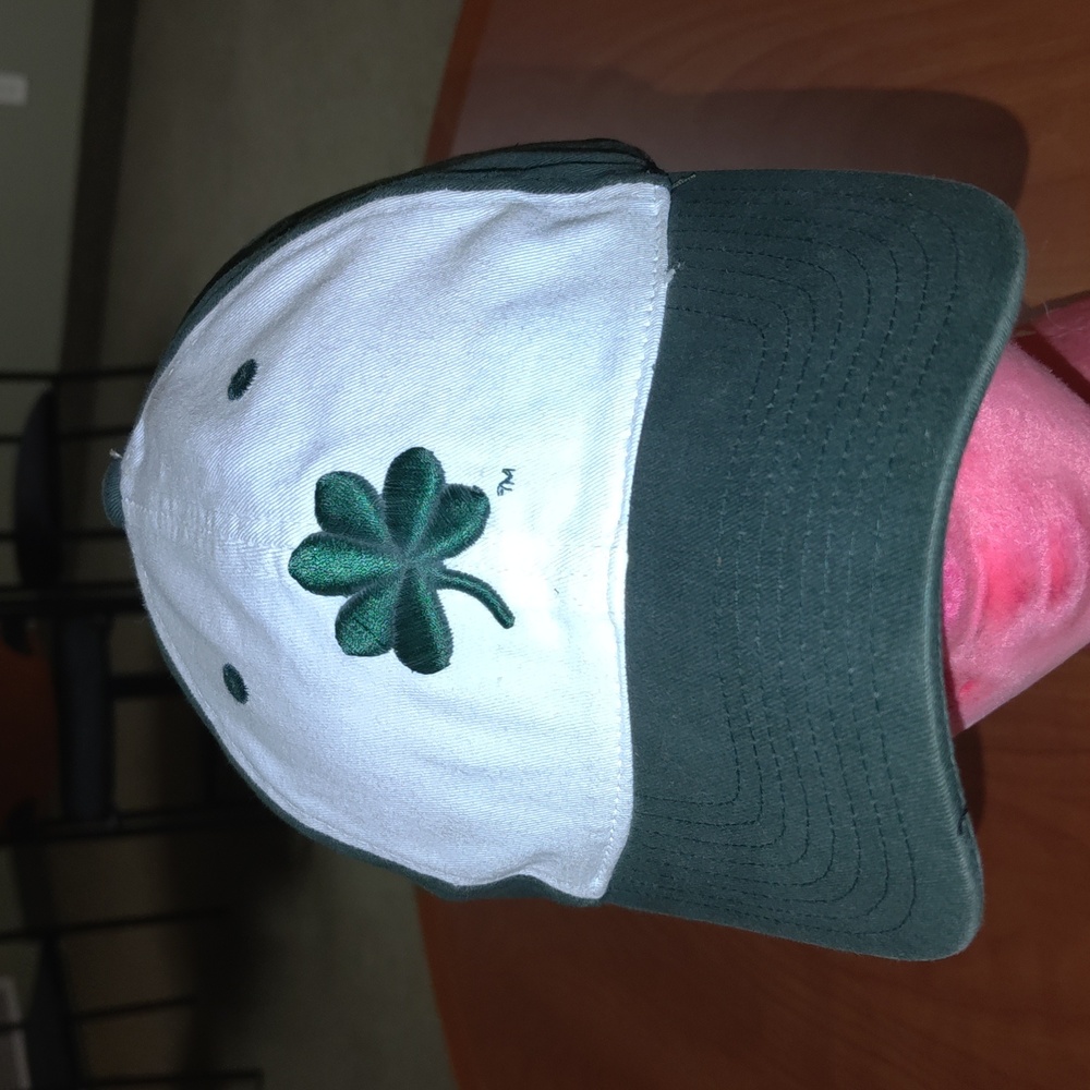 Lucky Embroidered Shamrock Baseball Strapback Hat Cap